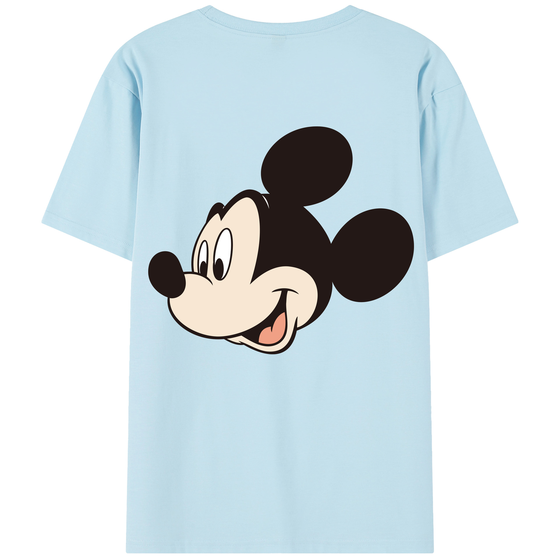 （画像用） ミッキーマウス Mickey Mouse 綿100％半袖Tシャツ（背面プリント）